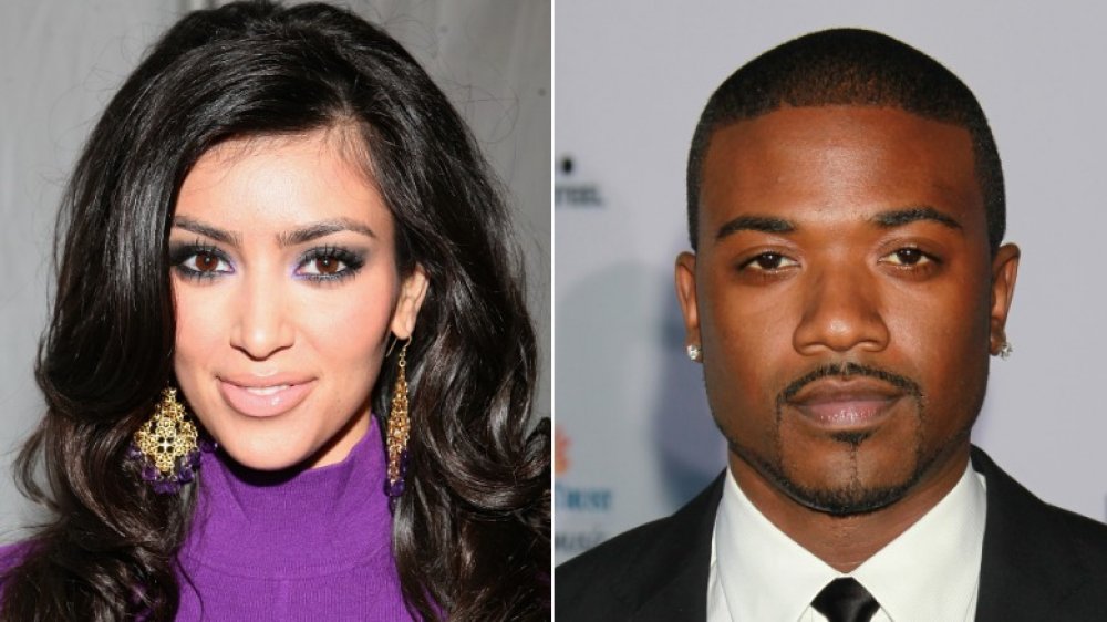 Kim Kardashian; Ray J; split image