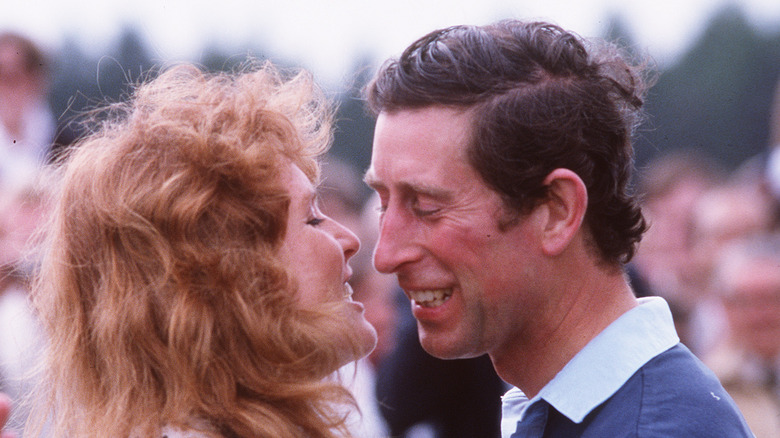 Sarah Ferguson Prince Charles kissing