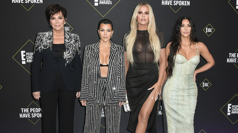 Kris Jenner and her three daughters