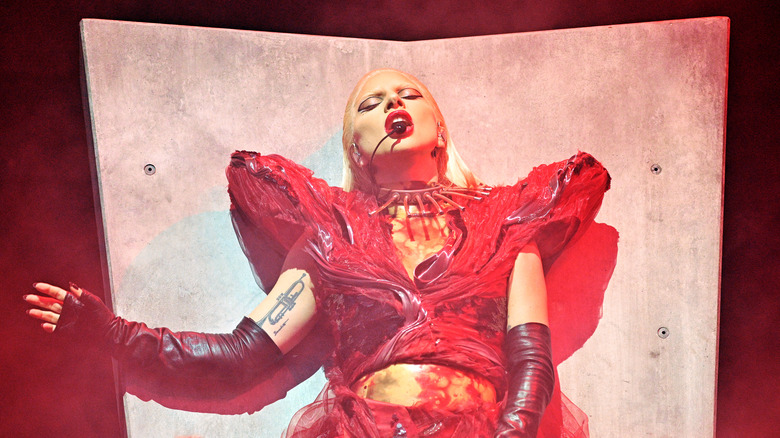 Lady Gaga performing