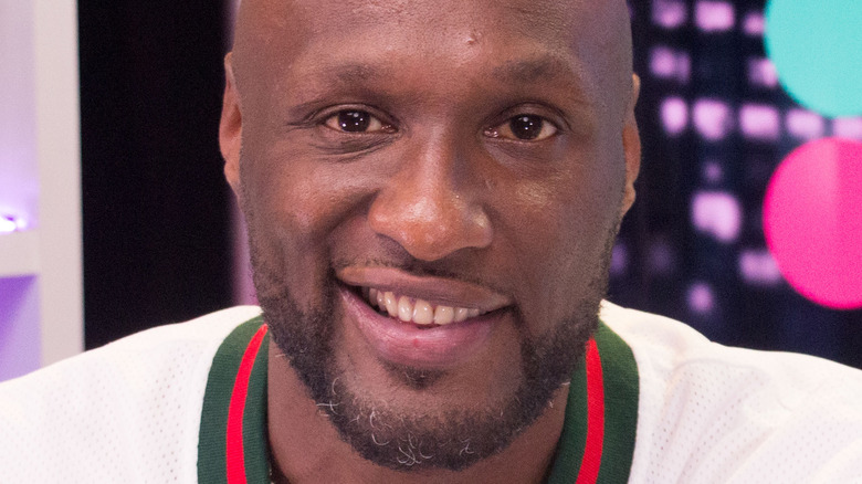 Lamar Odom smiling