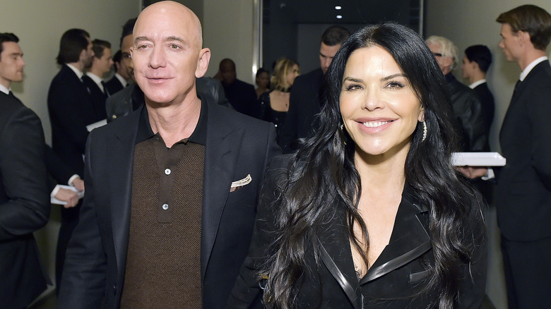 Jeff Bezos with Lauren Sanchez