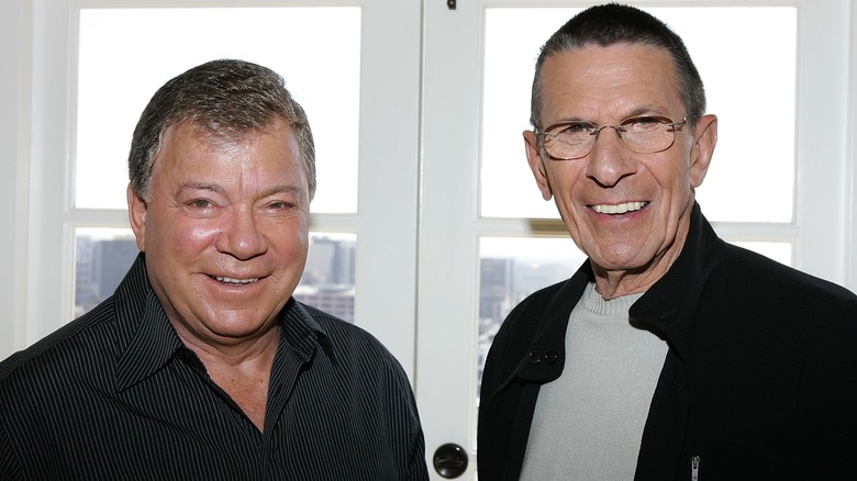 William Shatner Leonard Nimoy smiling