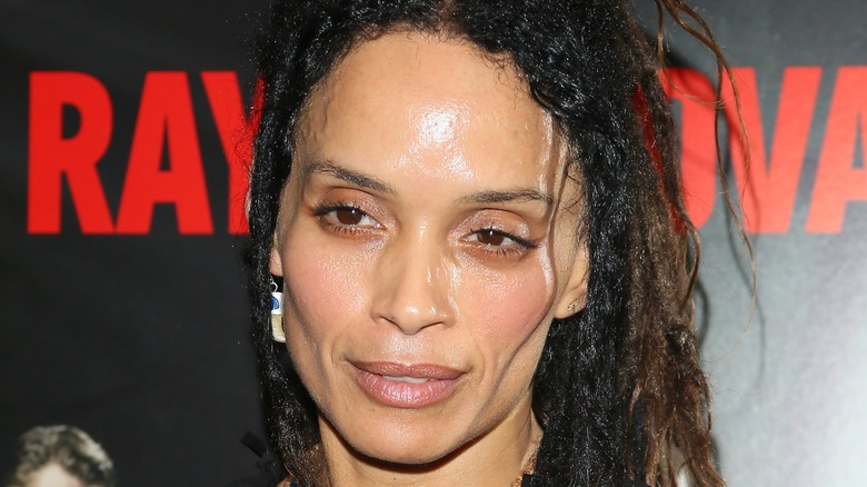 Lisa Bonet wearing black top