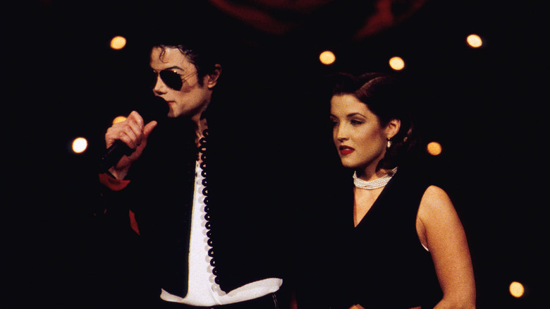 Michael Jackson and Lisa Marie Presley