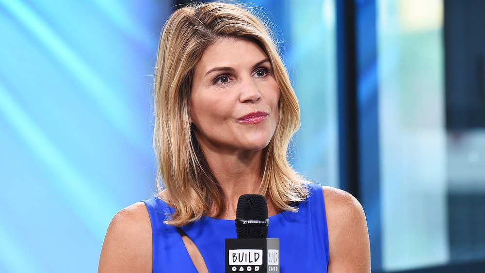 Lori Loughlin on a talk show