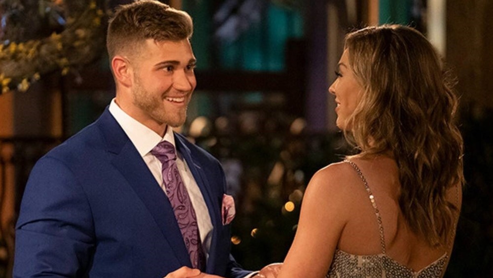 Luke Parker and Hannah Brown meet on the set of The Bachelorette