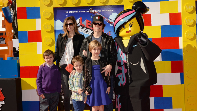 Mark Wahlberg poses with his kids 