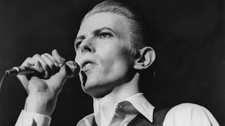 David Bowie during the Thin White Duke tour