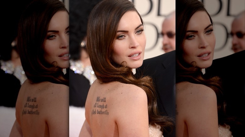 Megan Fox's back tattoo