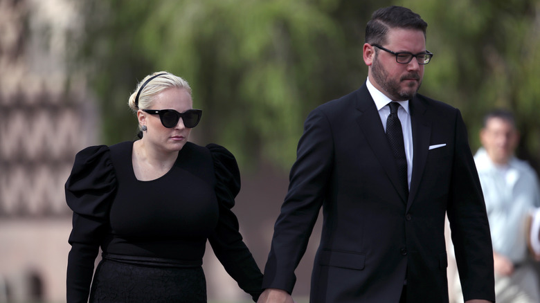 Meghan McCain and Ben Domenech at John McCain's funeral.