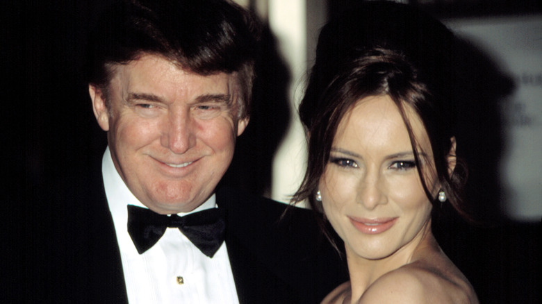 Donald Trump and Melania Trump in the early 2000's