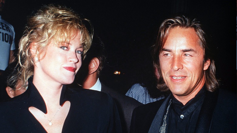 Young Melanie Griffith and Don Johnson together