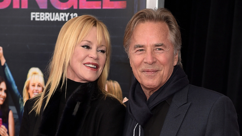 Melanie Griffith next to Don Johnson