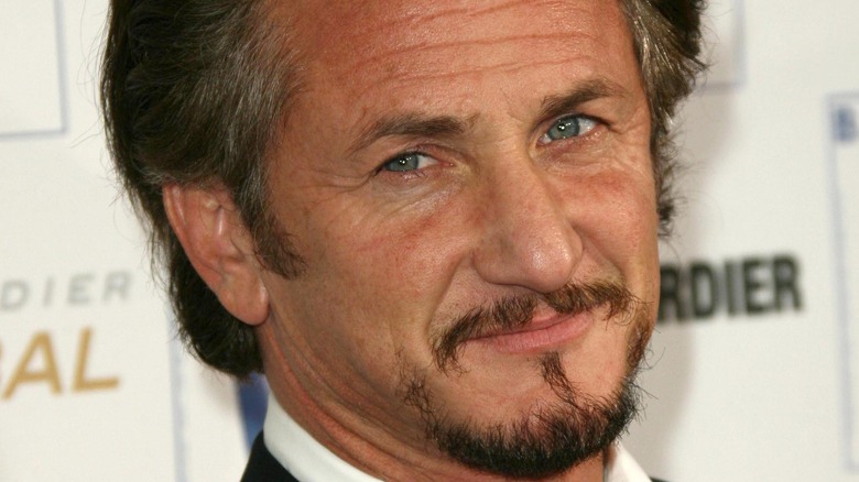 Sean Penn sports a goatee