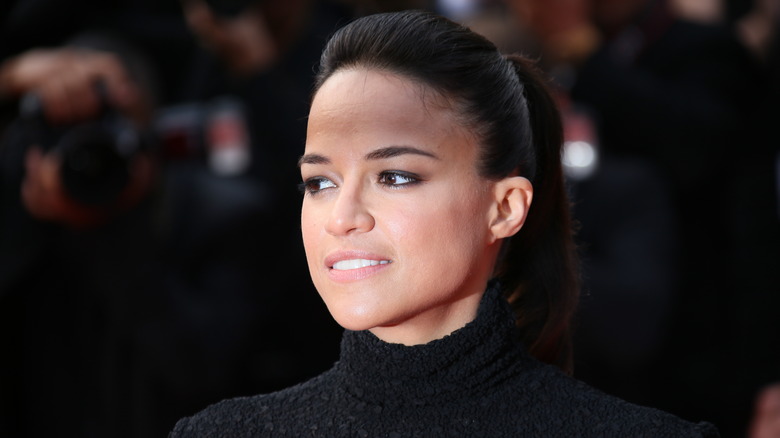 Michelle Rodriguez smiling