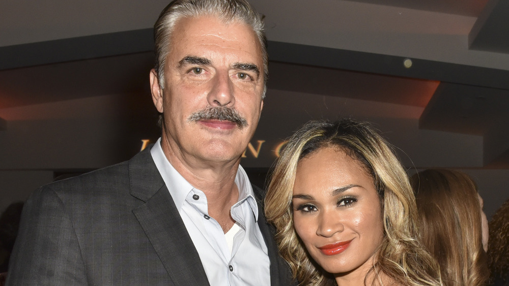 Chris Noth and wife Tara Wilson smiling