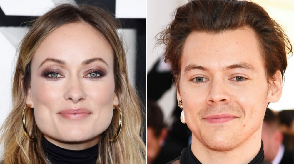 Olivia Wilde and Harry Styles smiling