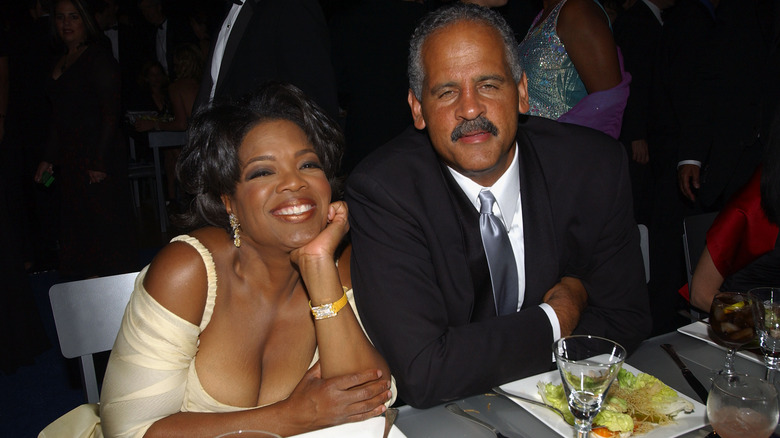 Oprah Winfrey and Stedman Graham at the Emmys 2002