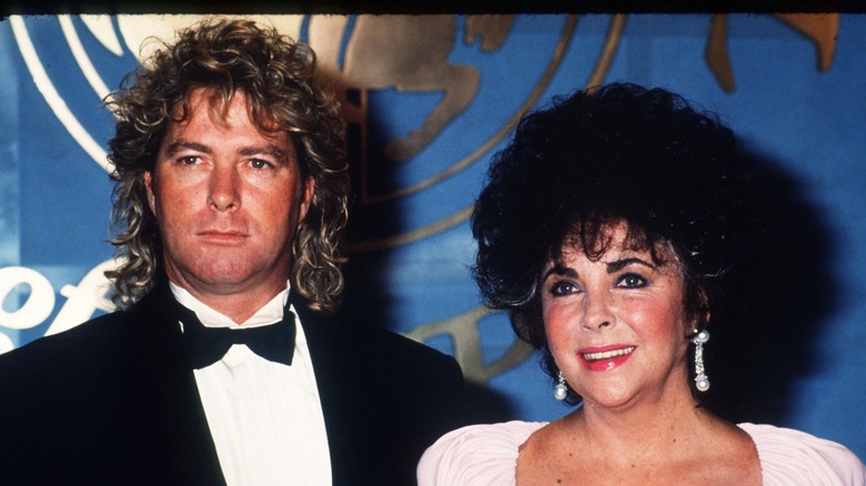 Larry Fortensky and Elizabeth Taylor