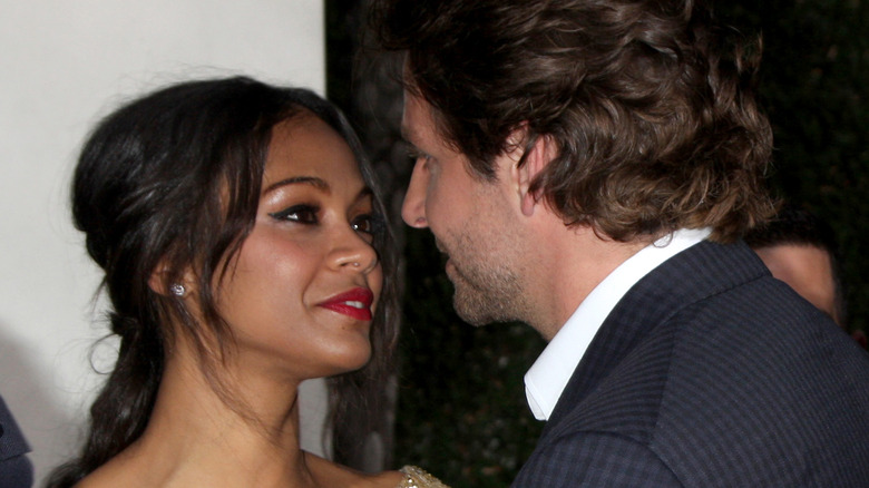 Zoe Saldana and Bradley Cooper on the red carpet