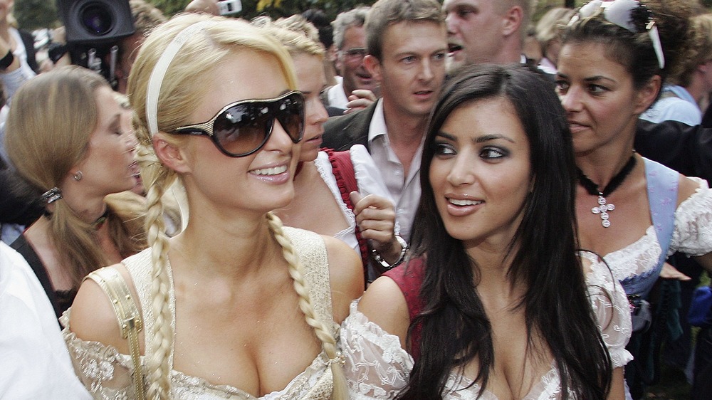 Paris Hilton and Kim Kardashian at Octoberfest in 2006