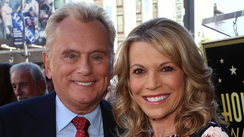 Pat Sajak and Vanna White pose