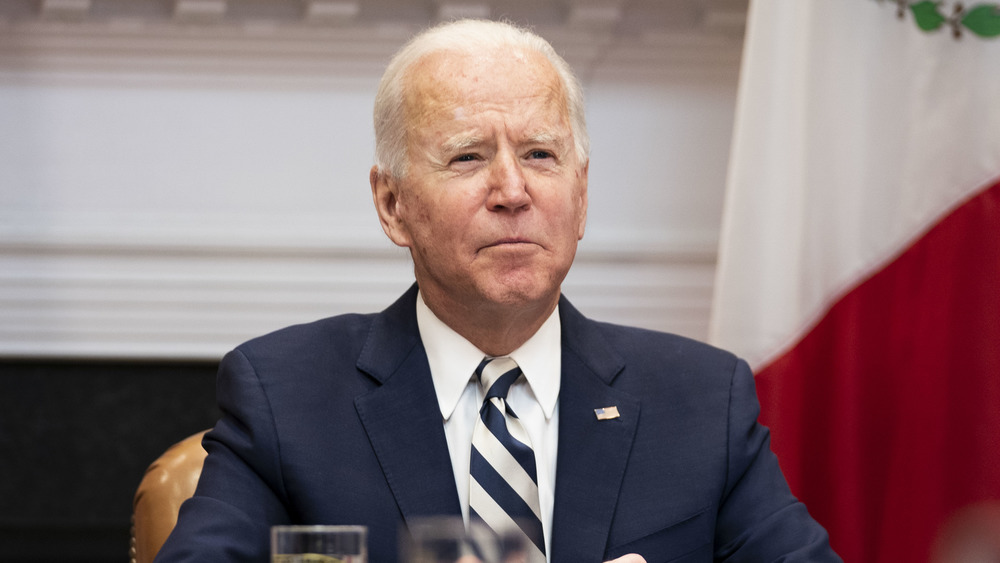 Joe Biden with a neutral expression