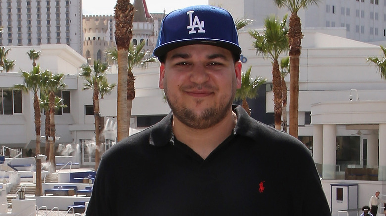 Rob Kardashian smiling