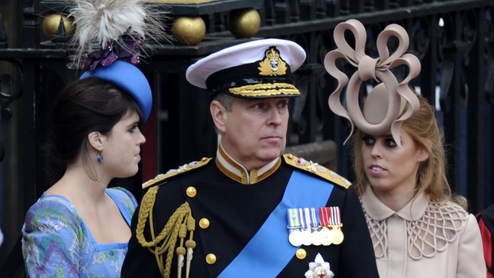 Prince Andrew with his daughters