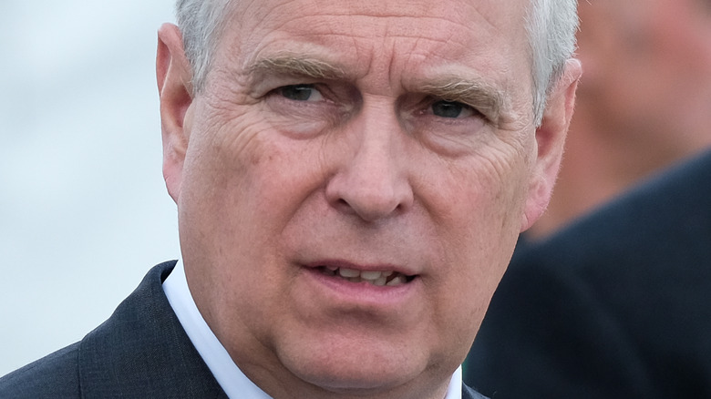 Prince Andrew looks confused