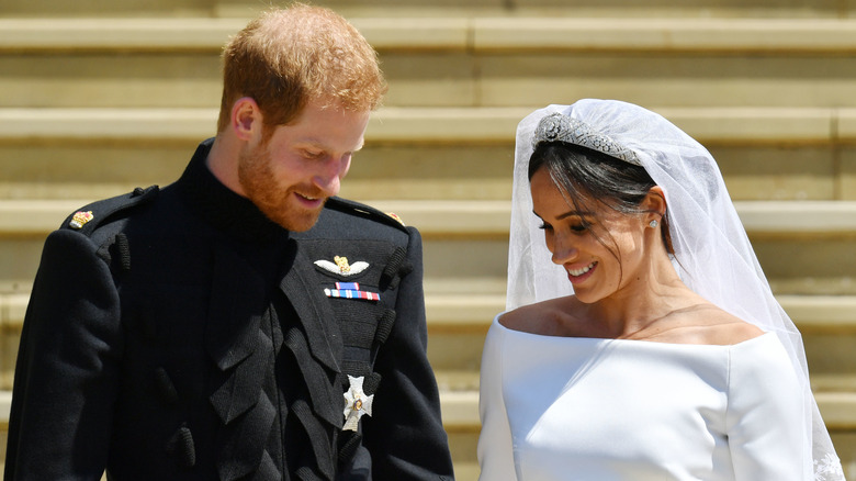 Prince Harry Meghan Markle at their wedding