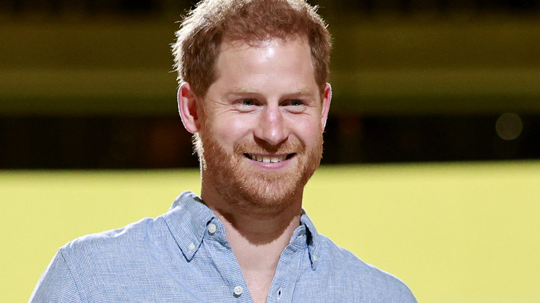 Prince Harry smiling