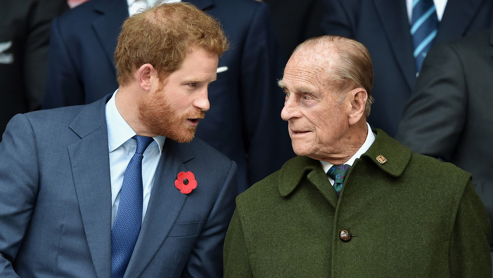 Prince Harry and Prince Philip