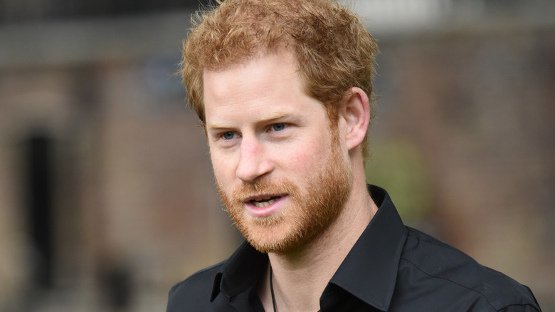 Prince Harry serious 