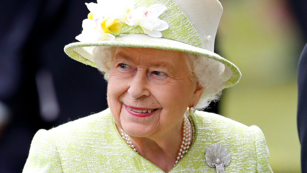 Queen Elizabeth II smiling at an event