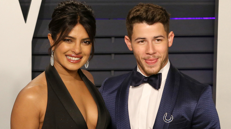 Priyanka Chopra, Nick Jonas at the 2019 Vanity Fair Oscar Party