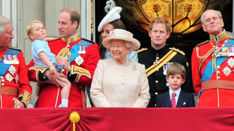British royal family on the Buckingham Palace balcony