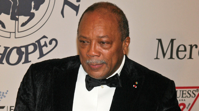 Quincey Jones on the red carpet