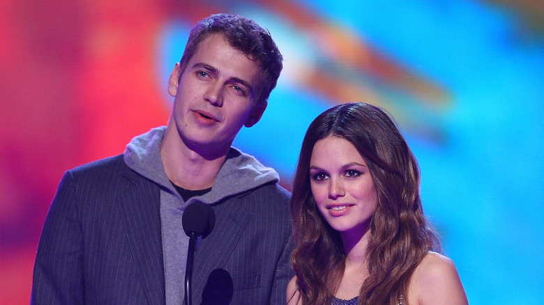 Rachel Bilson and Hayden Christensen at event