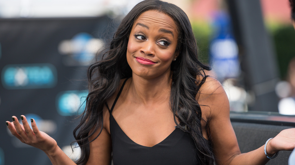 Rachel Lindsay shrugging 