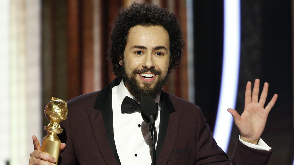 Ramy Youssef accepting Golden Globe