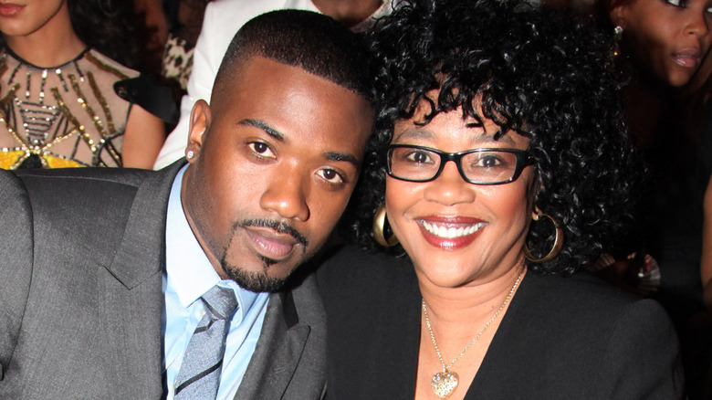 Ray J and Sonja Norwood smiling