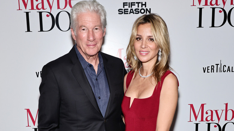 Richard Gere and Alejandra Silva, both smiling