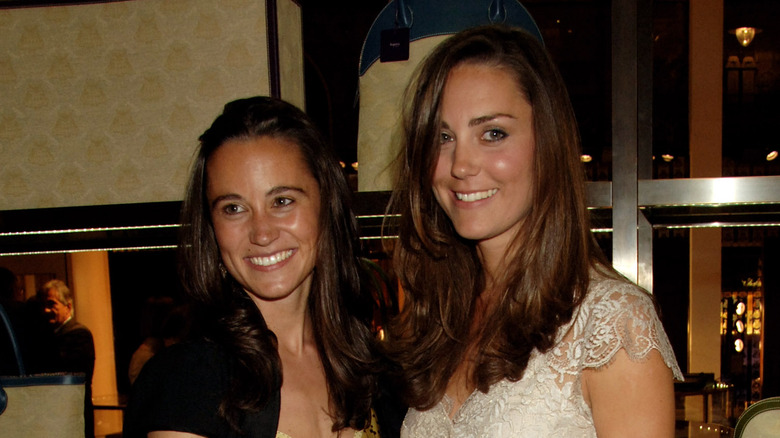 Pippa and Kate Middleton in 2007