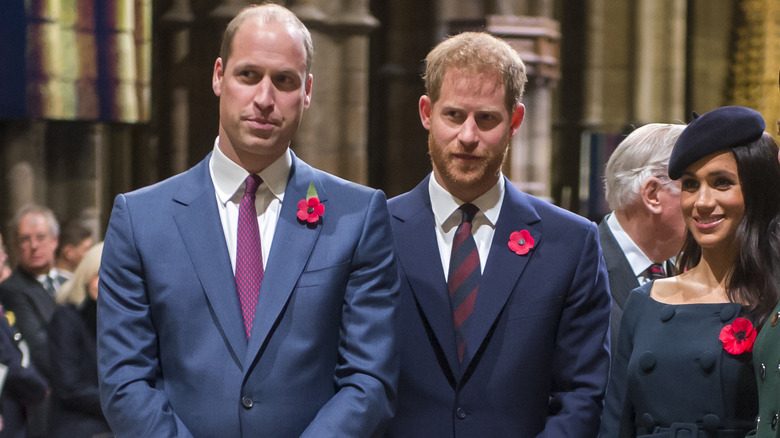 Prince William, Prince Harry, and Meghan Markle