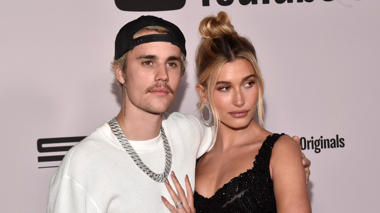 Justin Bieber and Hailey Baldwin in 2020.