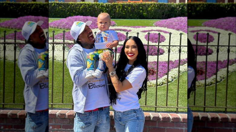 Nick Cannon, Bre Tiesi, and their son