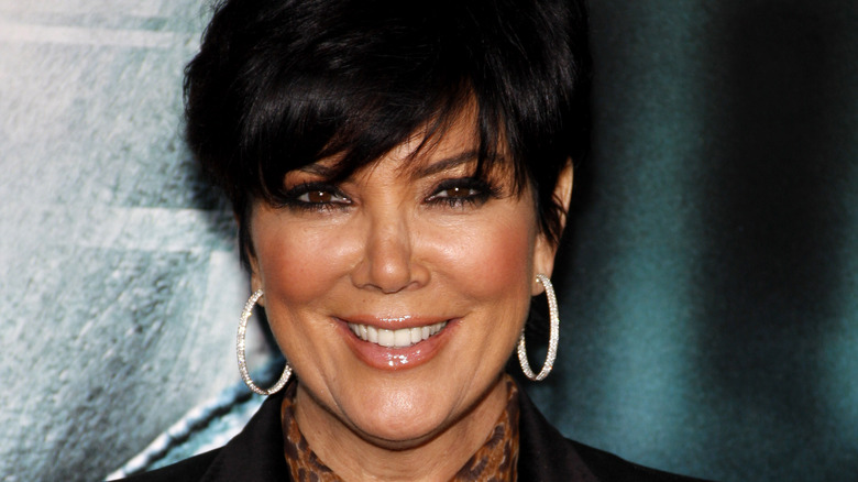 Kris Jenner hoop earrings