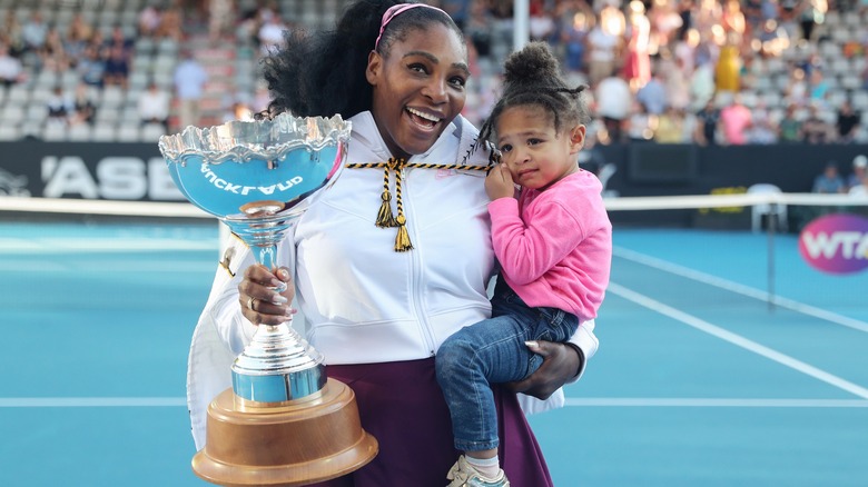 Serena Williams and her daughter Alexis Olympia Ohanian